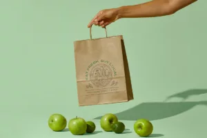 kraft paper shopping bag