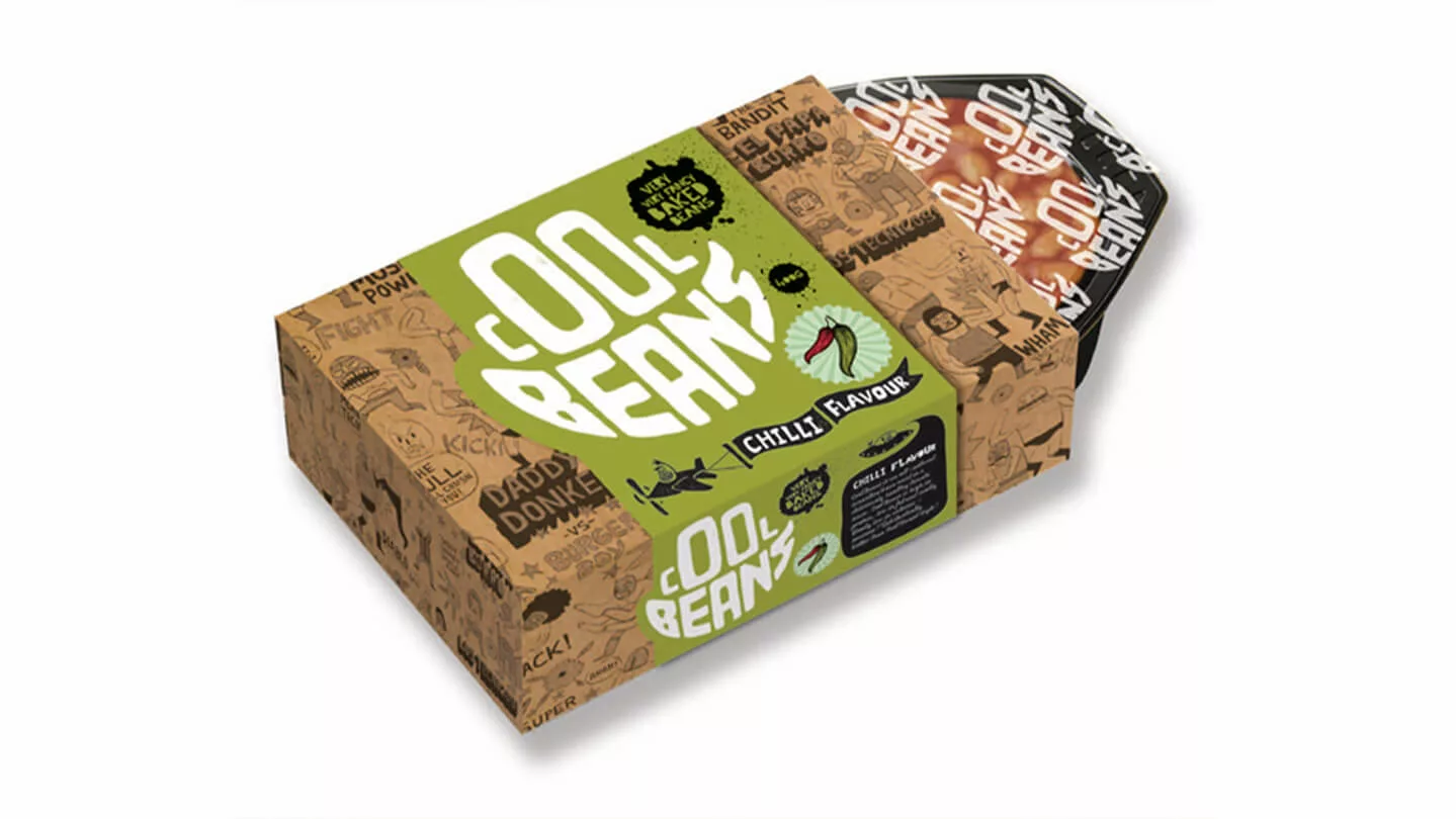 Typography on kraft food box