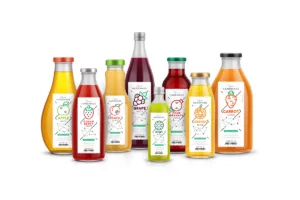 fruit juice bottle pvc stickrs